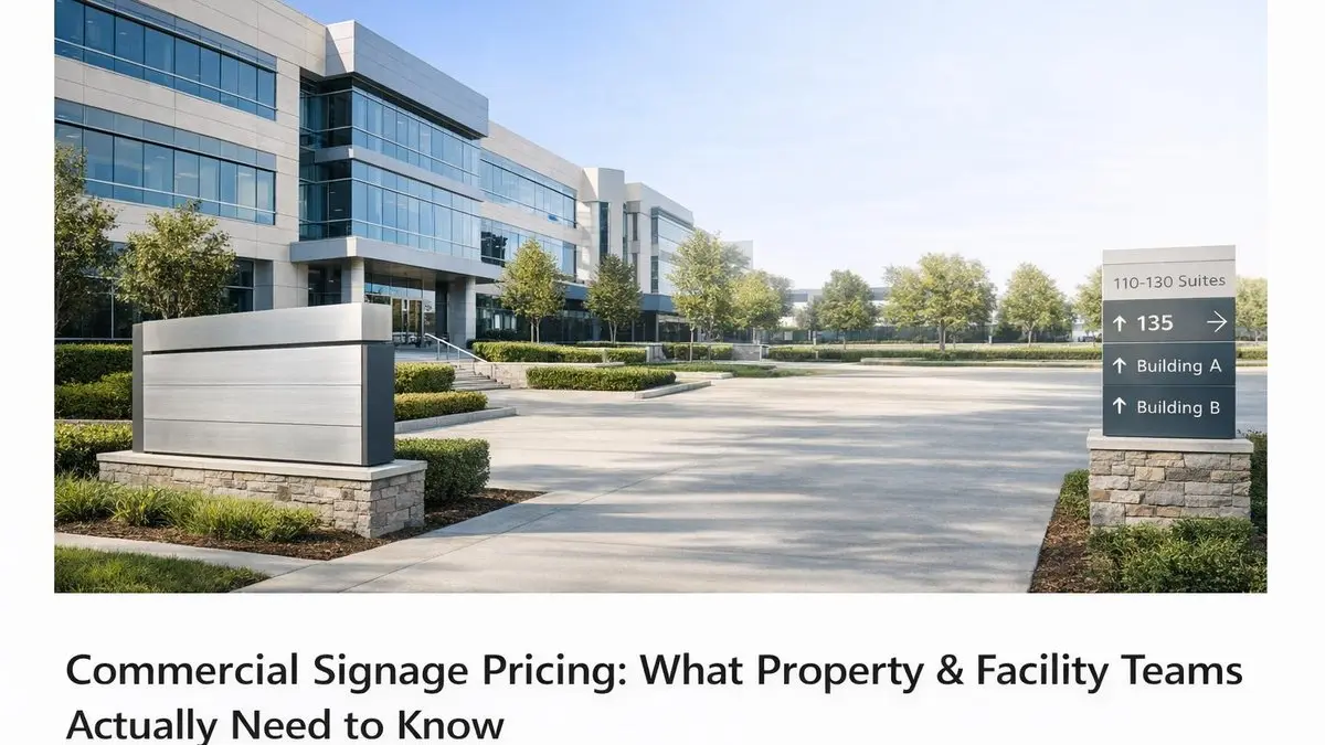 Commercial Signage Pricing Guide (2026)